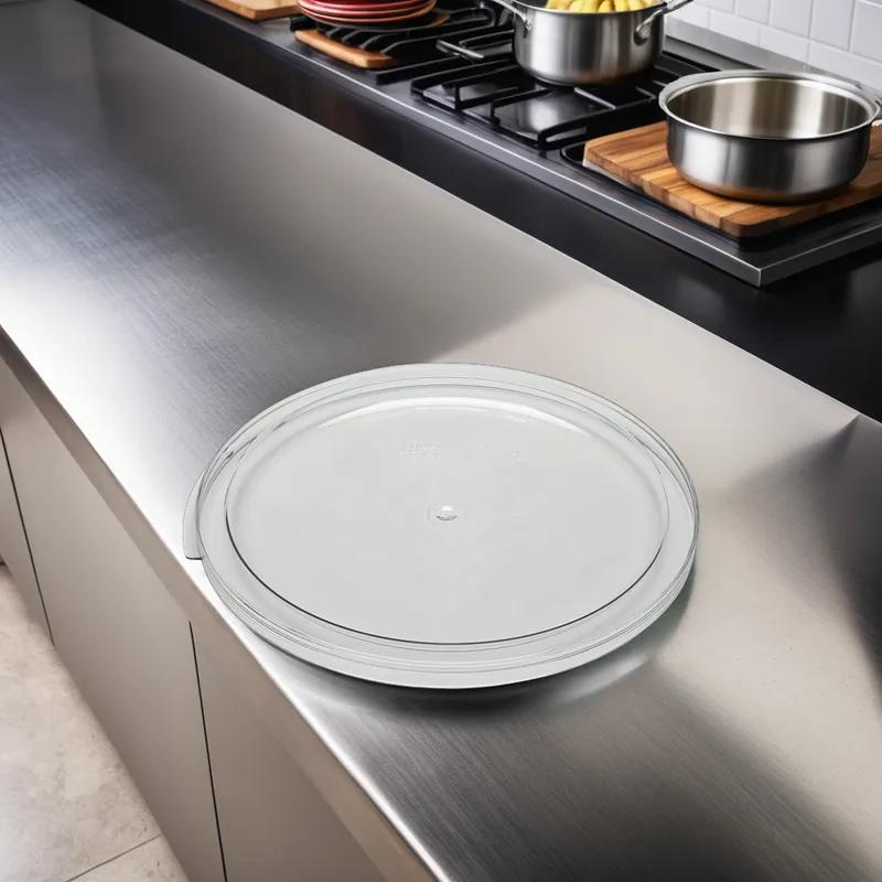 Camwear® Lid 12.5X0.75 IN 12-18-22 QT Clear Round 1/Each