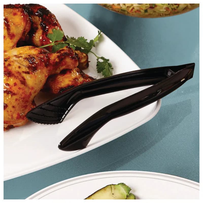 Snap 'N Serve Serving Tongs 9 IN PP Black 36/Case