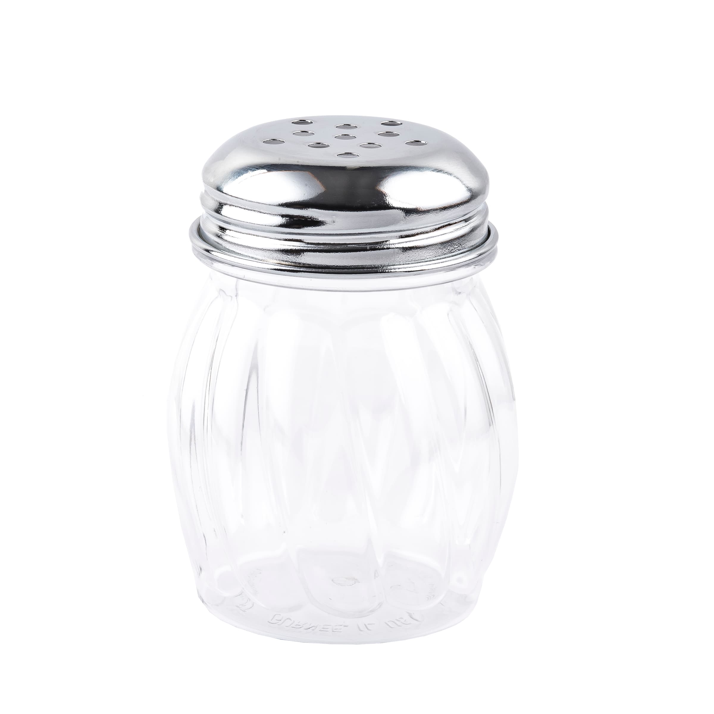 Cheese Shaker 6 OZ Glass Swirl Perforated Hand Wash 1/Each