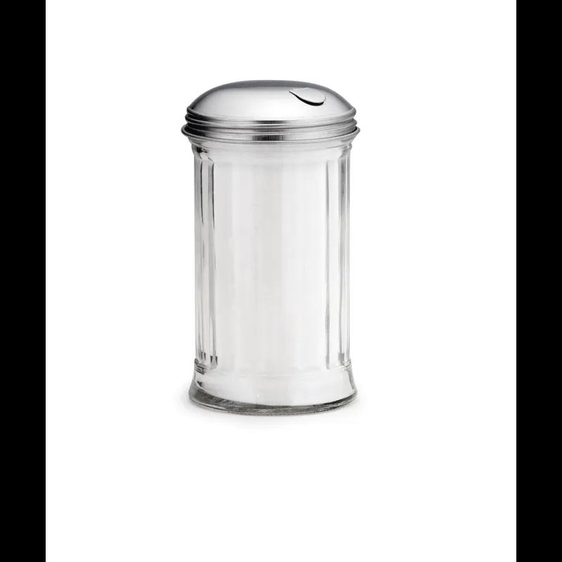 Sugar Pourer 3.06X3.06X5.625 IN 12 OZ Glass Clear With Side Flap Top Panelled Fluted 1/Each