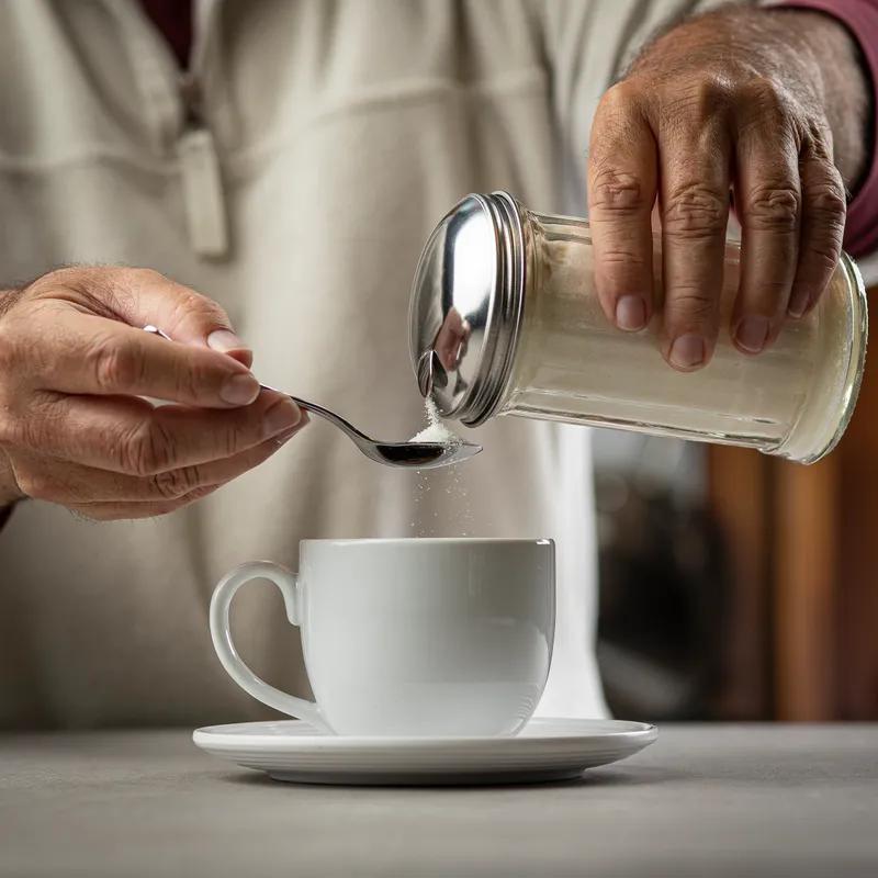 Sugar Pourer 3.06X3.06X5.625 IN 12 OZ Glass Clear With Side Flap Top Panelled Fluted 1/Each