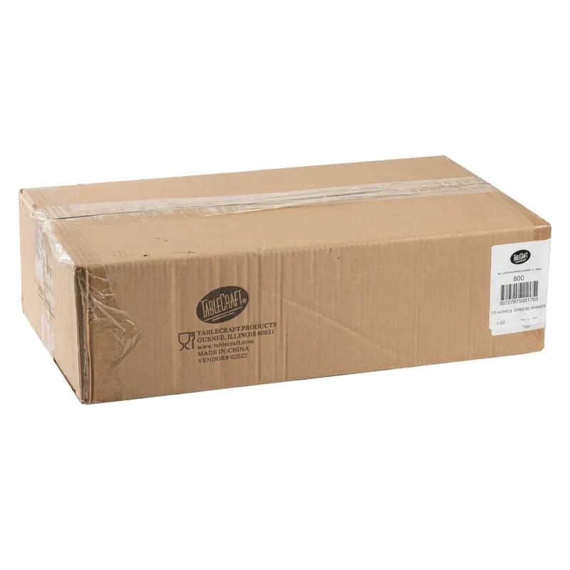 Cheese Shaker 12 OZ Glass Tall Fluted Dishwasher Safe 1/Each