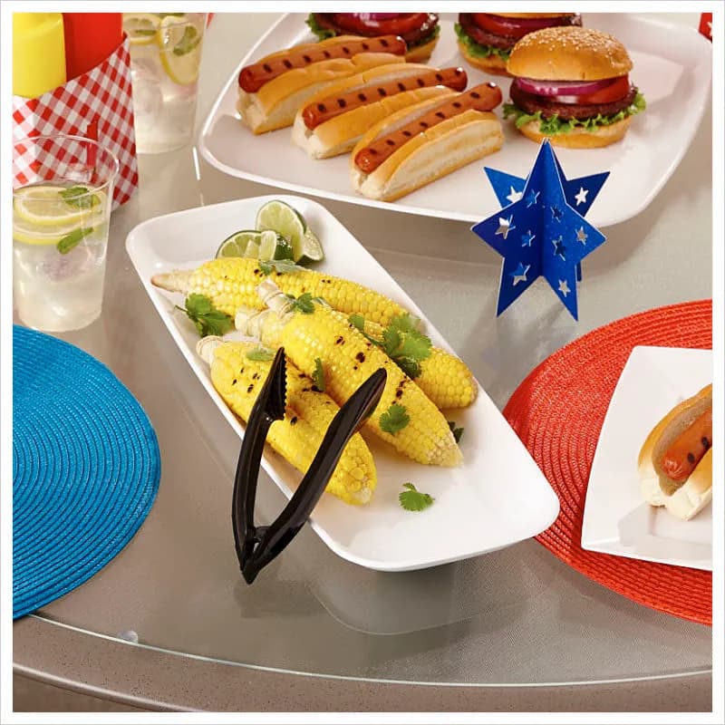 Tongs 6 IN PP Black 72/Case