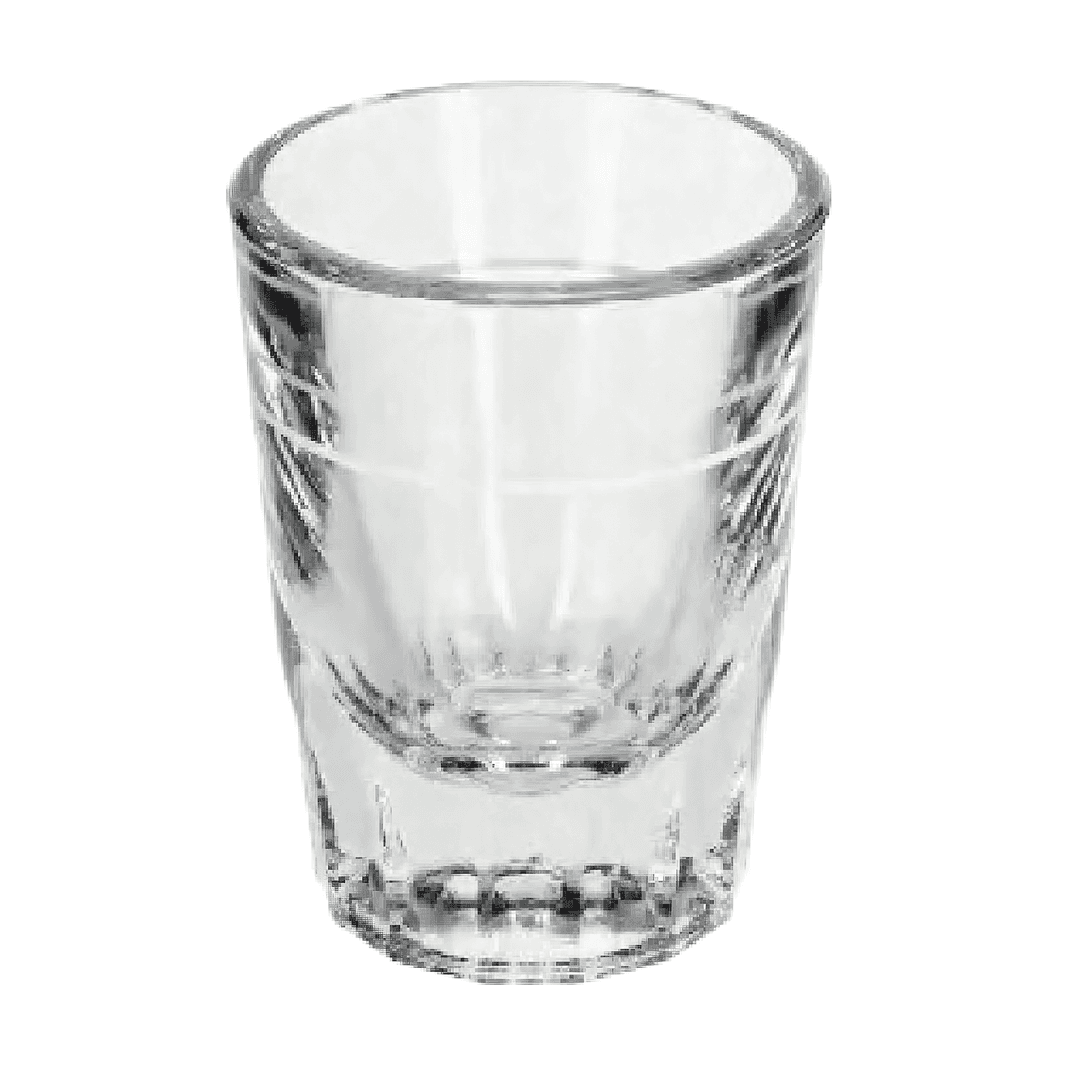 Beverage Glass 1.5 FLOZ 7/8 Oz Cap Line 48/Case