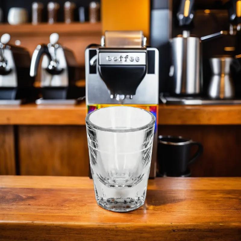 Beverage Glass 1.5 FLOZ 7/8 Oz Cap Line 48/Case