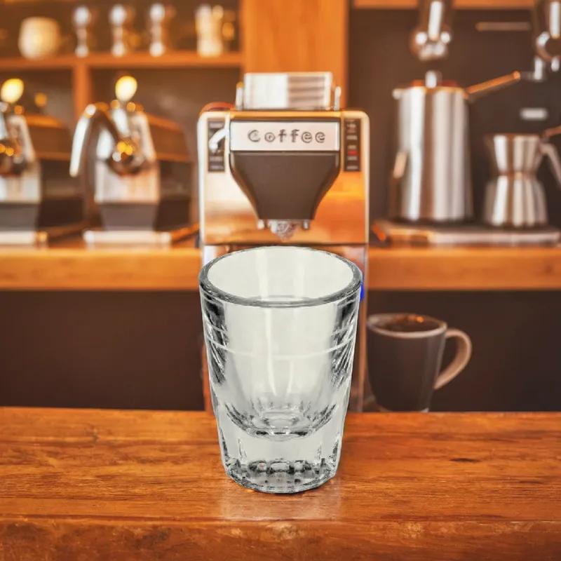 Beverage Glass 1.5 FLOZ 7/8 Oz Cap Line 48/Case