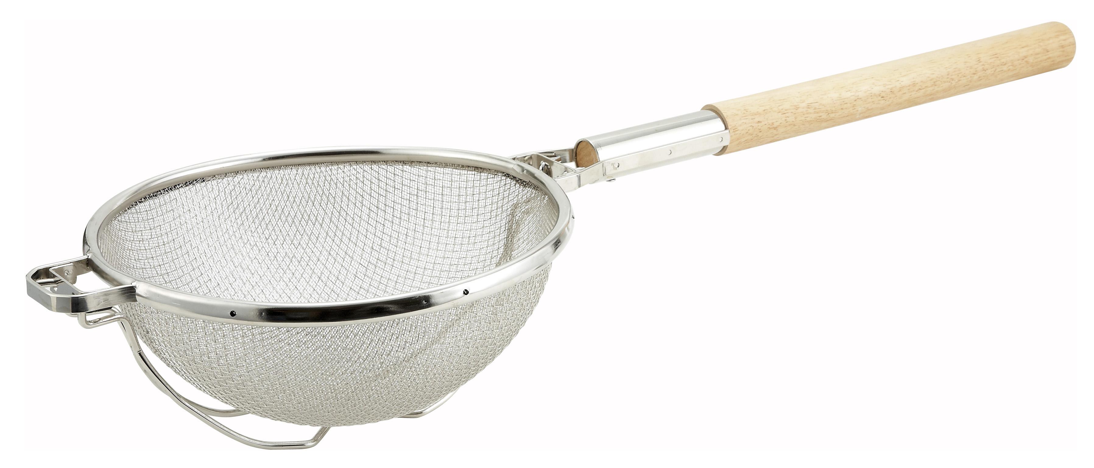 Strainer Steel Mesh Double Mesh Round Handle 1/Each
