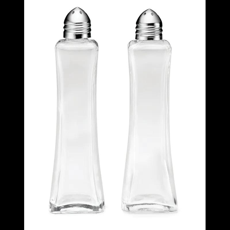 Metro Salt & Pepper Shaker 2 OZ Glass Clear Chrome Top 1/Each
