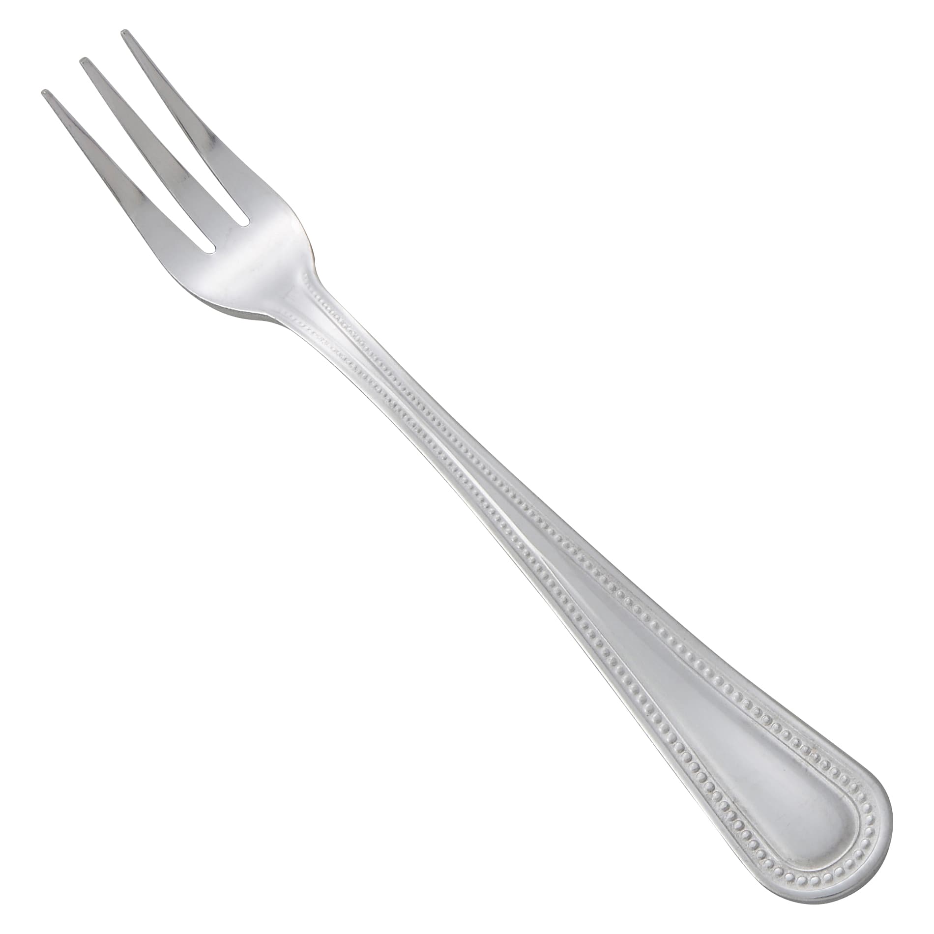 Cocktail & Oyster Fork 5.625X0.625 IN 18/0 Stainless Steel Heavyweight Dots 12/Pack