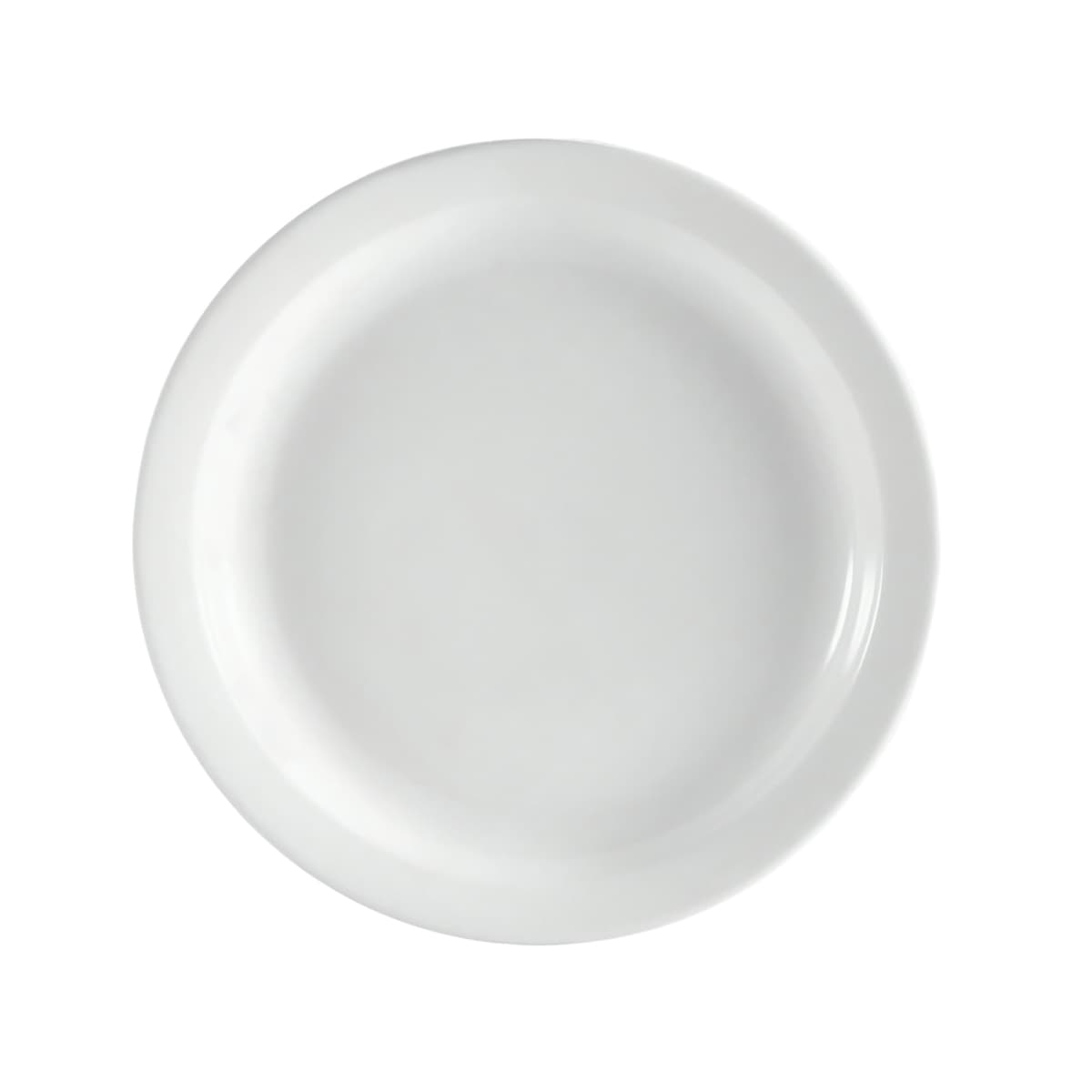 Clinton Plate 7.25 IN China Porcelain White Narrow Rim 36/Case