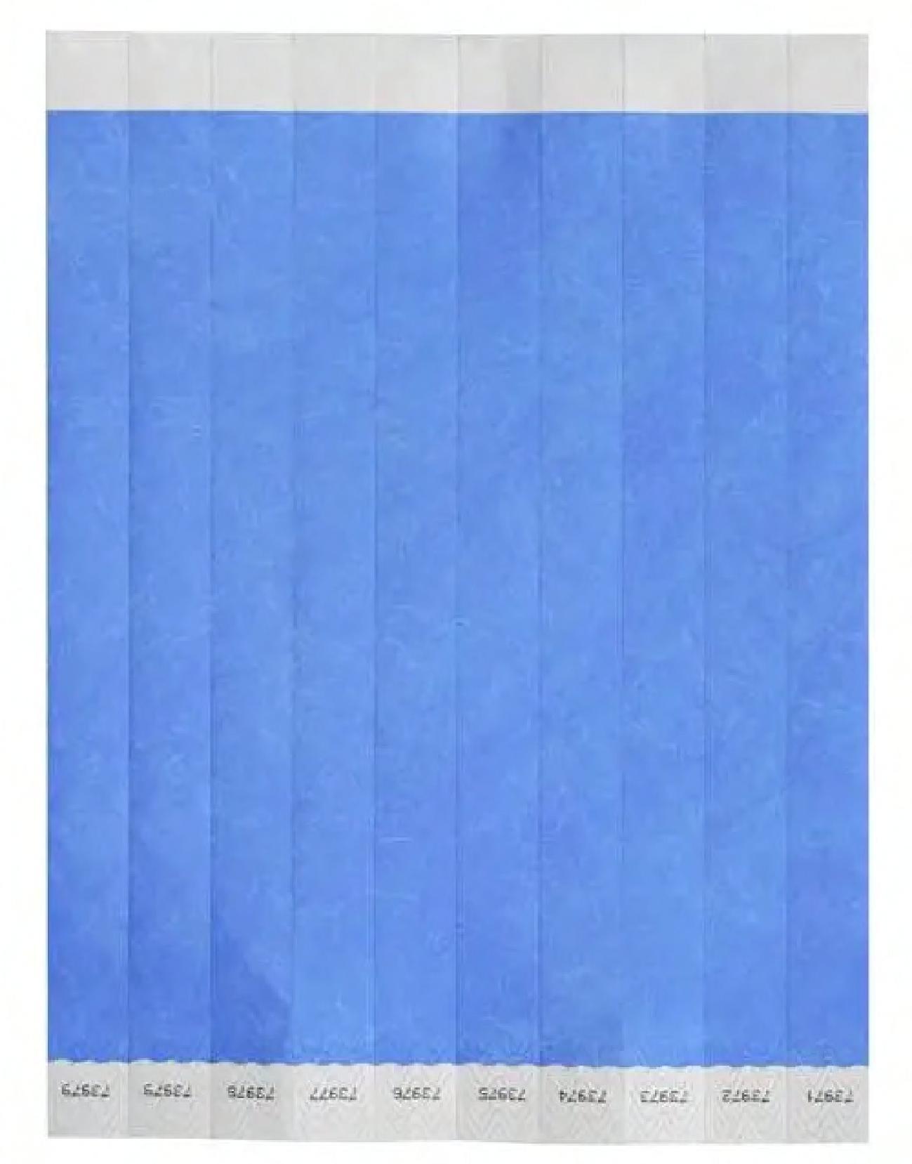 Security Wristbands 0.75 IN Tyvek® Blue 500/Pack