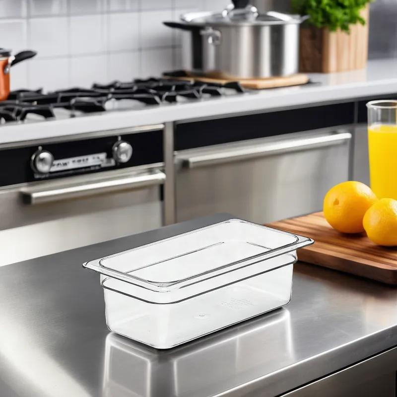 Camwear® Food Pan 0.333X4 IN Clear Plastic 1/Each