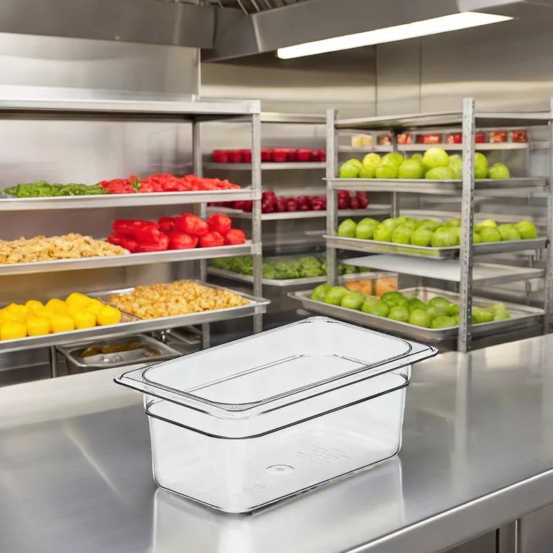 Camwear® Food Pan 1/4 Size 4 IN Clear PC 1/Each