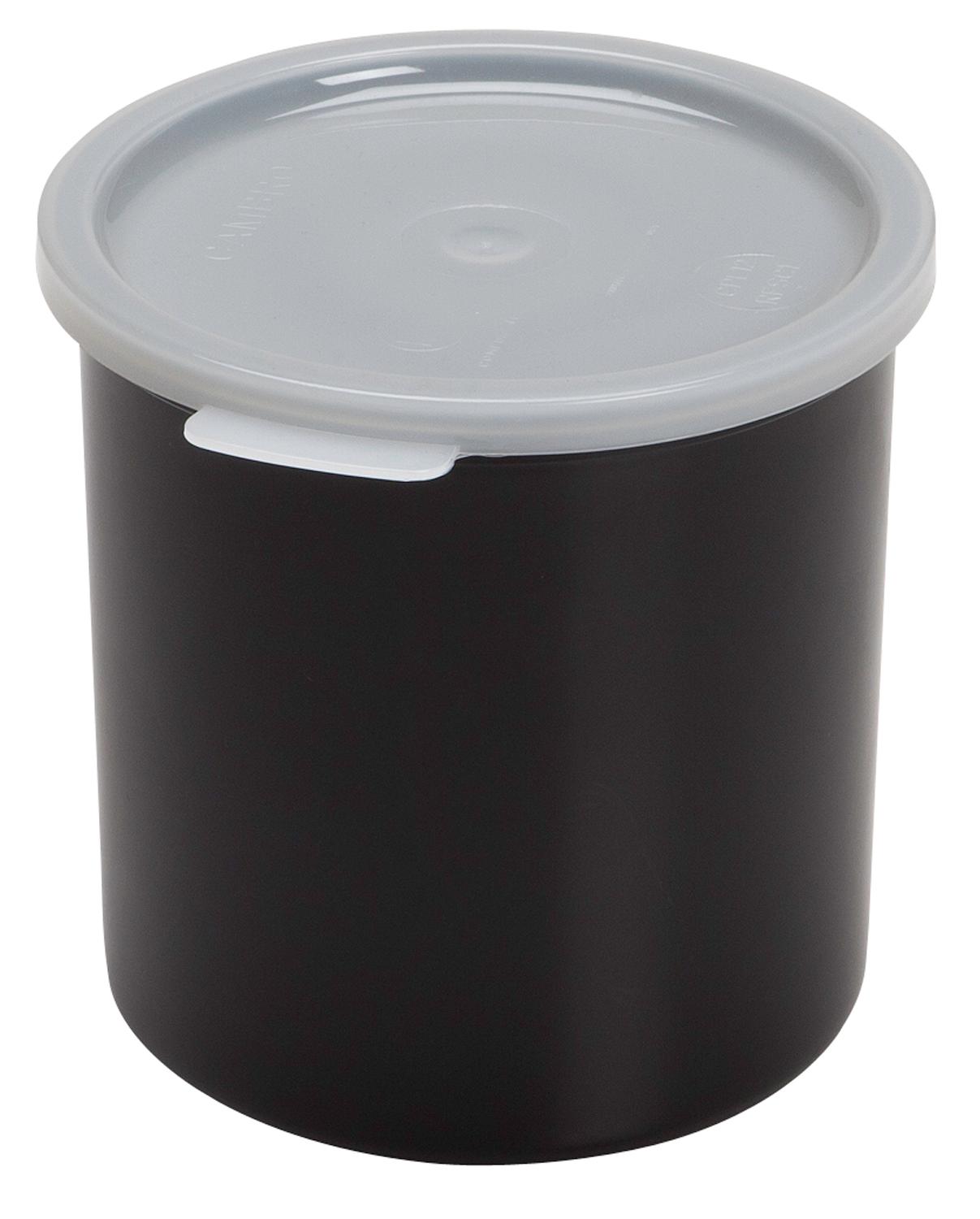Crock 1.2 QT Black With Lid 1/Each