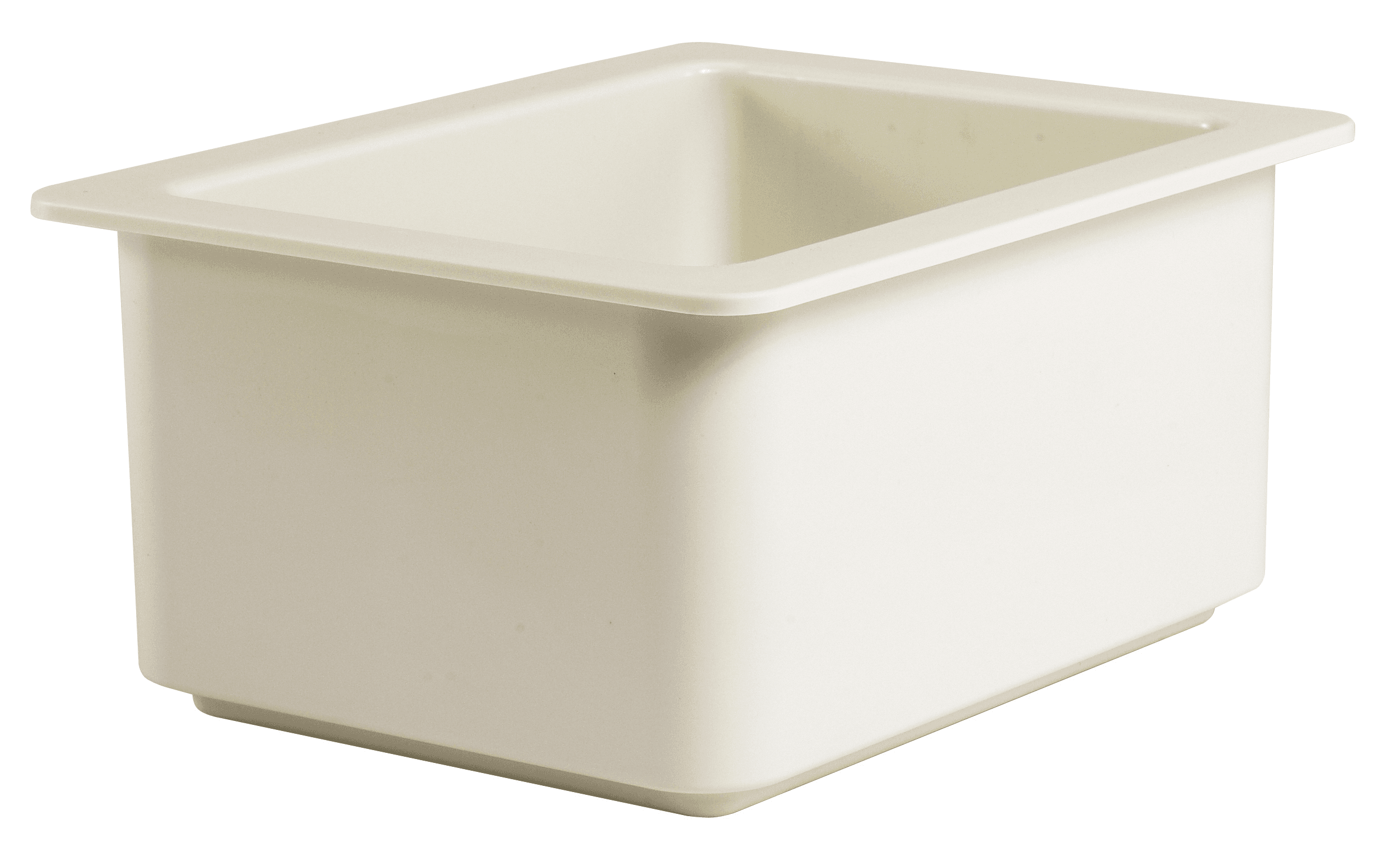 Cold Fest Food Pan 1/2 Size 12.75X10.38X6 IN White Rectangle ABS Freezer Safe 1/Each