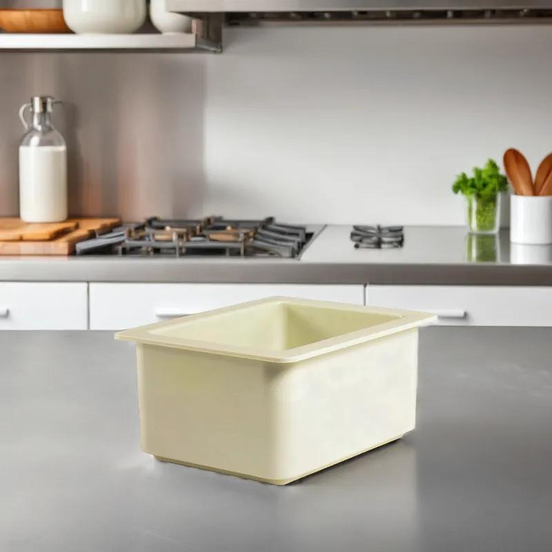 Cold Fest Food Pan 1/2 Size 12.75X10.38X6 IN White Rectangle ABS Freezer Safe 1/Each