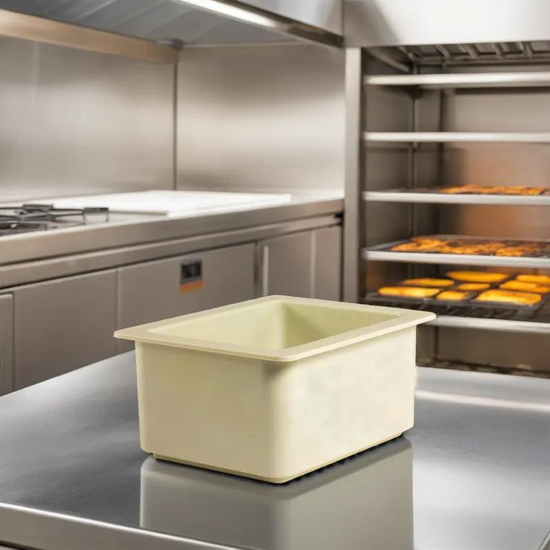 Cold Fest Food Pan 1/2 Size 12.75X10.38X6 IN White Rectangle ABS Freezer Safe 1/Each