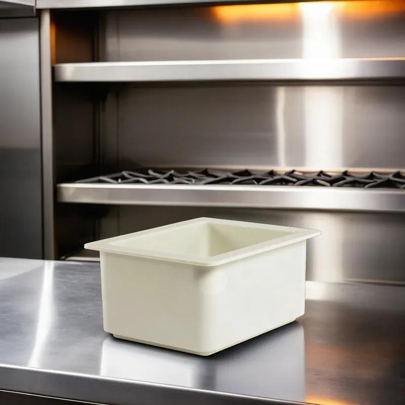 Cold Fest Food Pan 1/2 Size 12.75X10.38X6 IN White Rectangle ABS Freezer Safe 1/Each