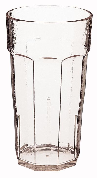 Laguna® Tumbler 12 FLOZ SAN Clear Textured Hammered Look 1/Each