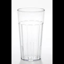 Newport Tumbler 16 FLOZ SAN Clear Fluted Stackable Dishwasher Safe 36 Count/Case