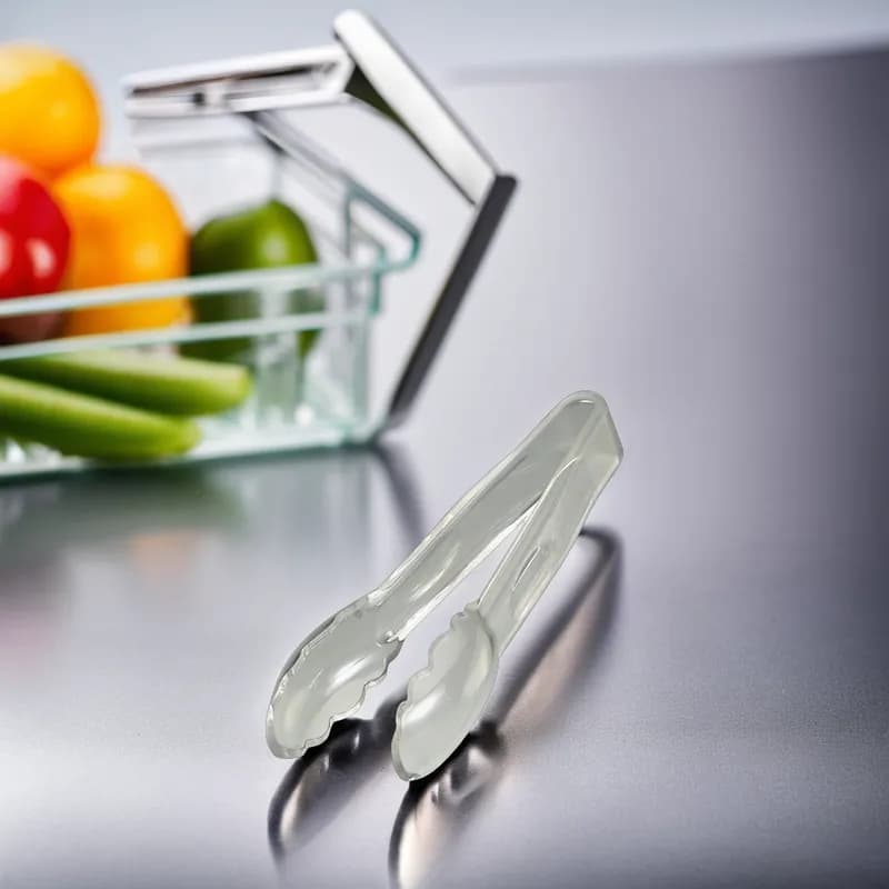 Camwear® Salad Scallop Tongs 6 IN Clear 1/Each