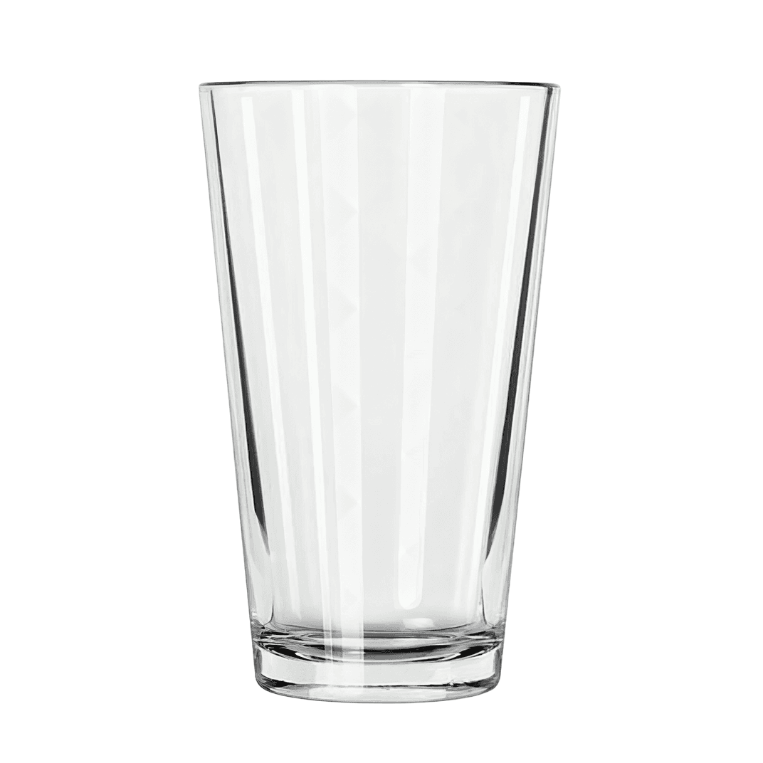 English Beverage Glass 3.25X3.25X3.25X6 IN 16 OZ Glass Clear Heat-Treated 36/Case