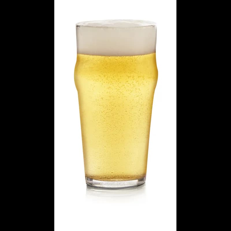 English Beverage Glass 3.25X3.25X3.25X6 IN 16 OZ Glass Clear Heat-Treated 36/Case