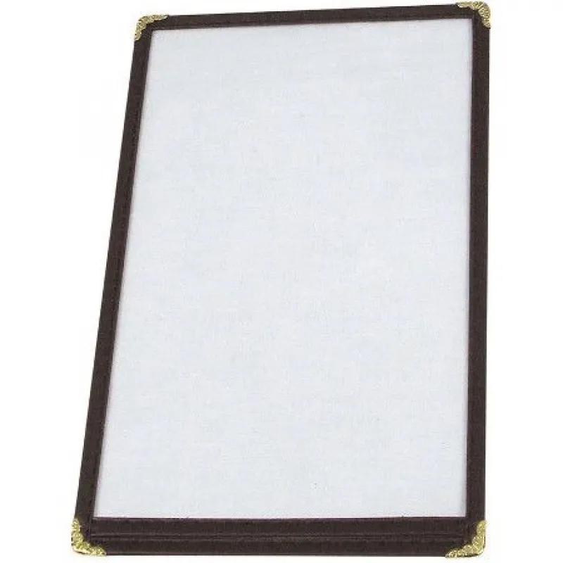 Menu Cover 5X8.5 IN Vinyl Black 2 Page / 4 View 1/Each