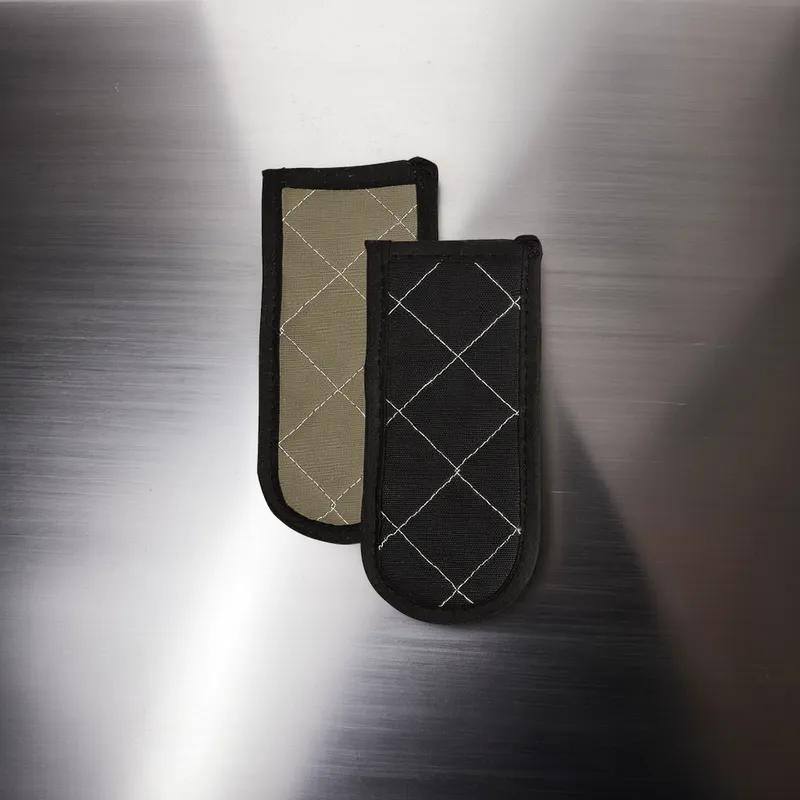 Pot & Pan Handle Cover 2.50X8X12 IN Cotton Black Up to 450 Degrees F 12/Pack