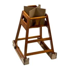 High Chair Walnut Rubber Wood Stackable ASTM-F404 18 Compliant 1/Each