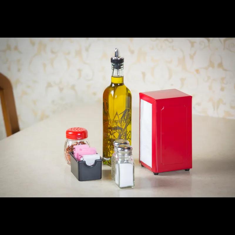 Salt & Pepper Shaker 1.5X4 IN 2 OZ Glass Square Mushroom Top 1/Each