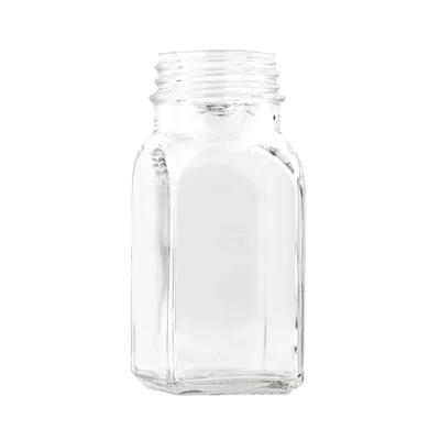 Salt & Pepper Shaker 1.5X4 IN 2 OZ Glass Square Mushroom Top 1/Each