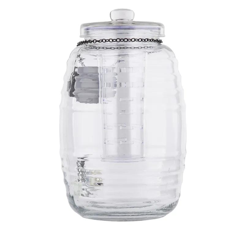 Beehive Collection™ Beverage Dispenser 10.75X10.75X16 IN 2.5 GAL Glass Ice Core/Infuser Hand Wash 1/Each