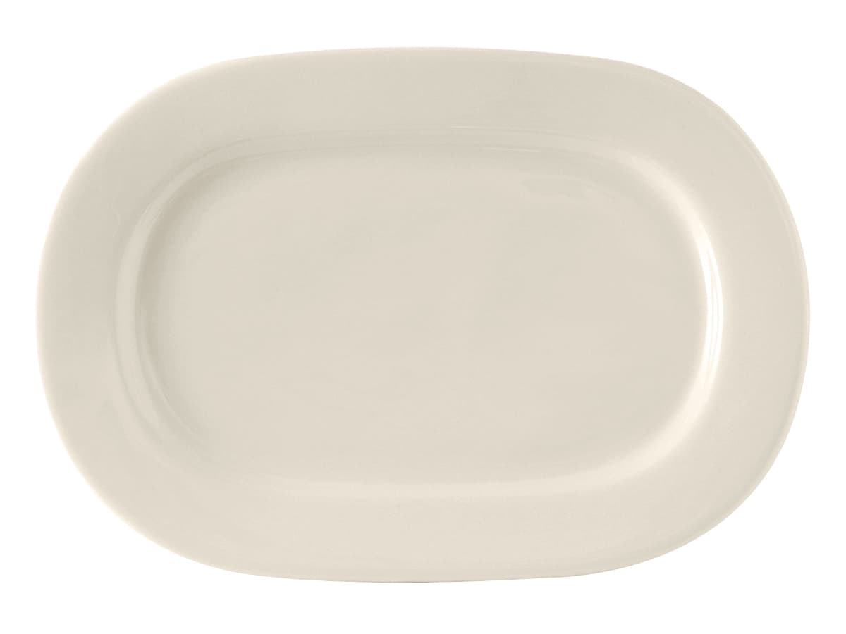 Daytona Platter 15X10.75 IN China Eggshell Oval Fully Vitrified Oven Safe Dishwasher Safe Microwave Oven Safe 6/Case