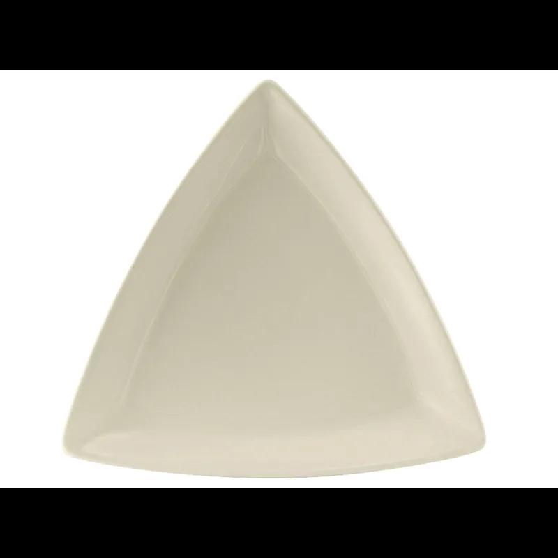 Plate 12.5 IN China Eggshell Triangle Fully Vitrified Oven Safe Dishwasher Safe Microwave Oven Safe 6/Case
