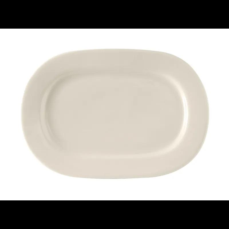 Daytona Platter 13.125X9.125 IN China Eggshell Oval Fully Vitrified 12/Case