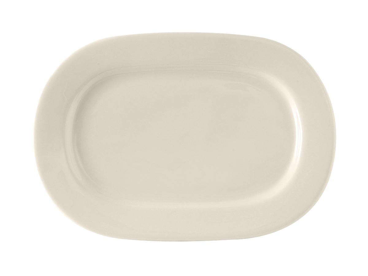 Daytona Platter 13.125X9.125 IN China Eggshell Oval Fully Vitrified 12/Case