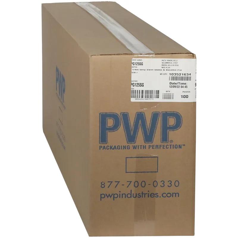 Pie Container & Lid Combo With Dome Lid 9X1.25 IN PET Clear Black Round Swirl 100/Case