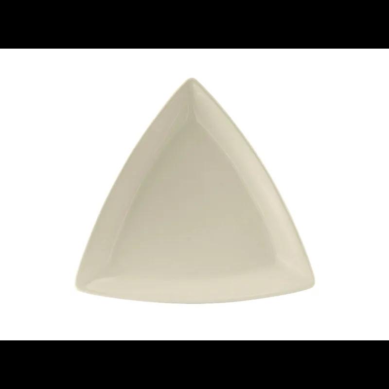 Plate 9 IN China Eggshell Triangle Fully Vitrified Oven Safe Dishwasher Safe Microwave Oven Safe 12/Case