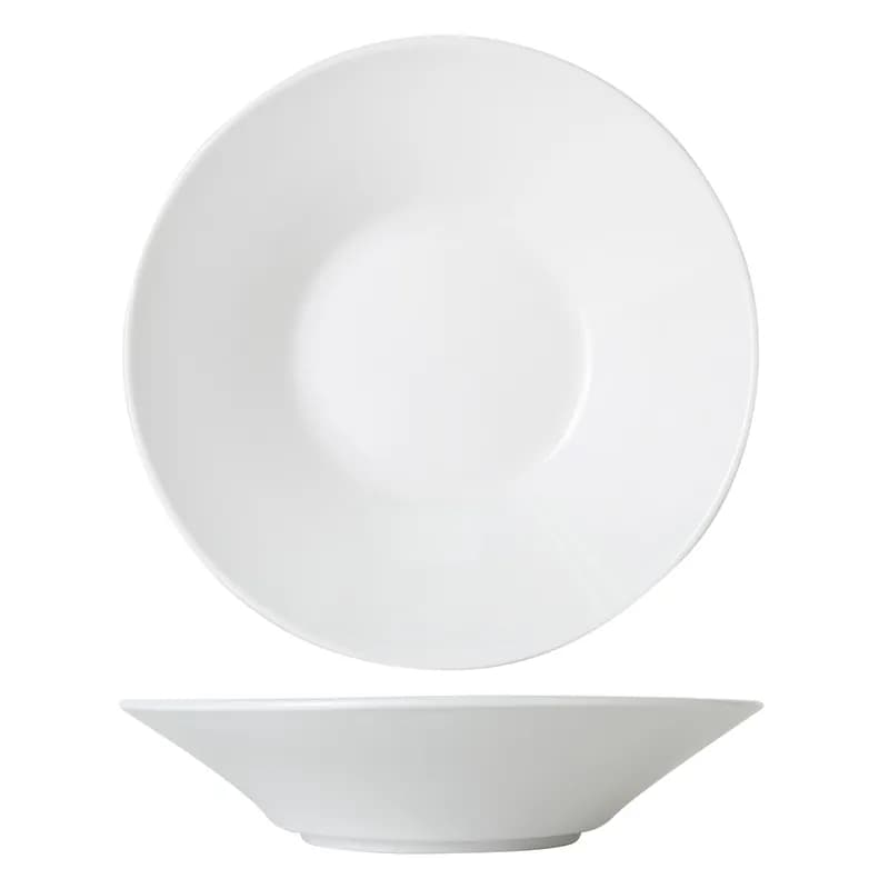 Flared Bowl 11.125X2.5 IN 56 OZ China Porcelain White Round Fully Vitrified 12/Case