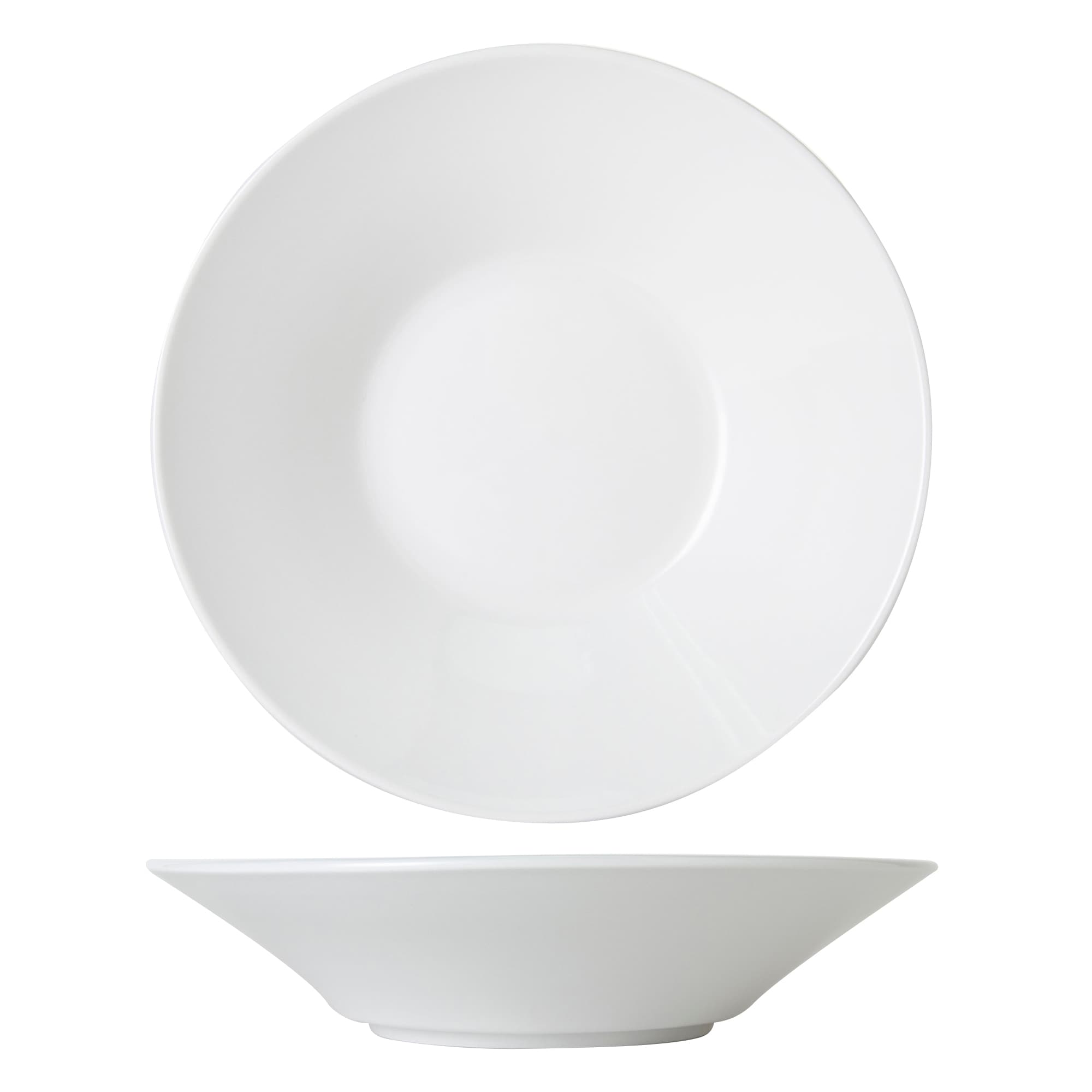 Flared Bowl 11.125X2.5 IN 56 OZ China Porcelain White Round Fully Vitrified 12/Case