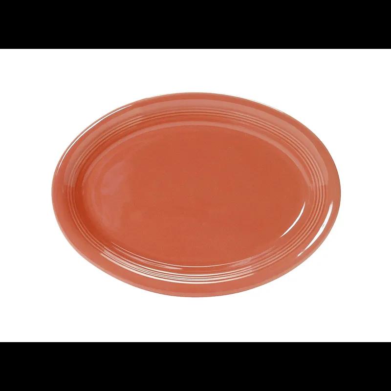 Concentrix Platter 11.5X8.75 IN China Cinnebar Oval Coupe Fully Vitrified 12/Case