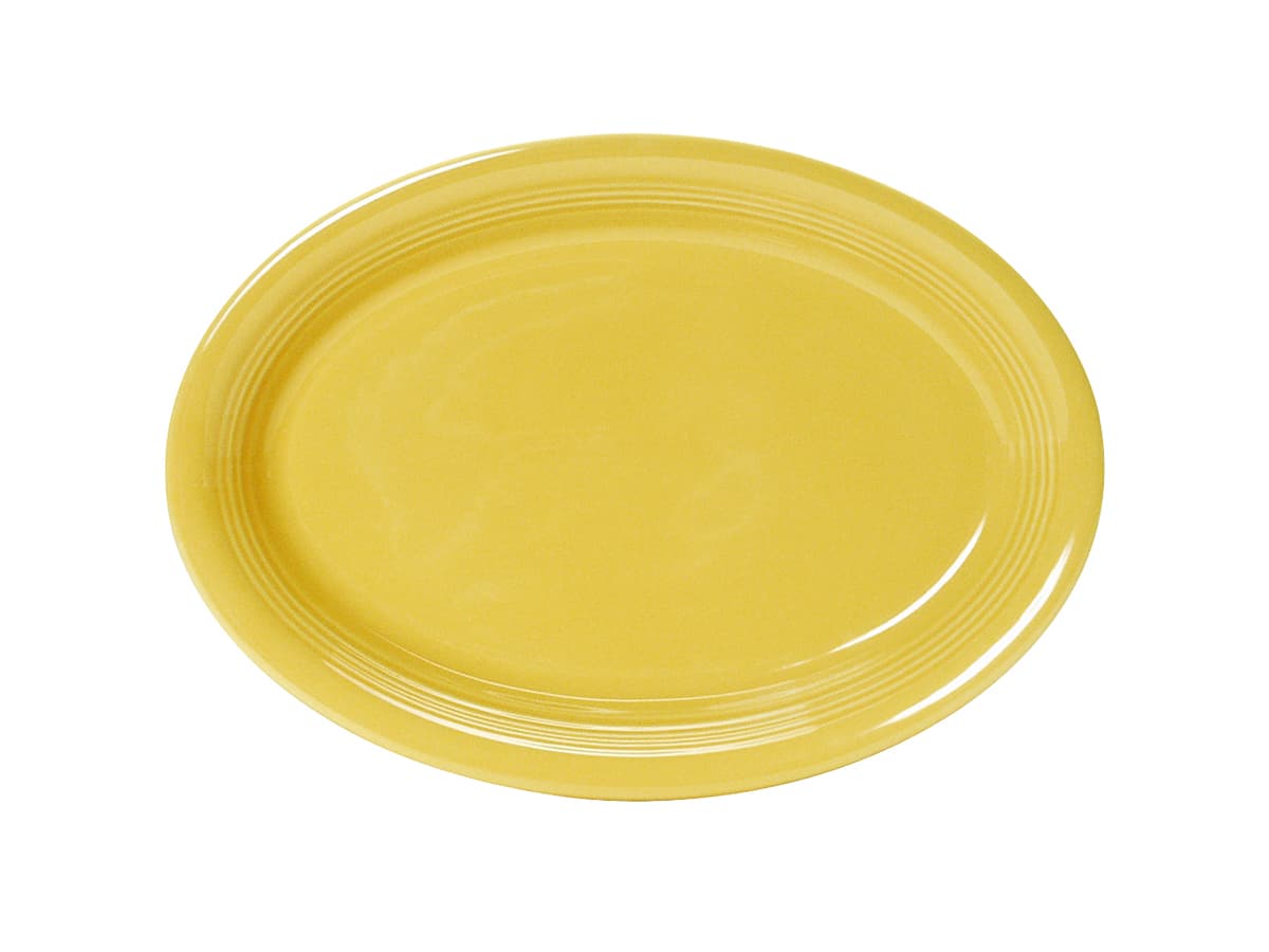 Concentrix Platter 11.5X8.75 IN China Saffron Oval Coupe Fully Vitrified 12/Case