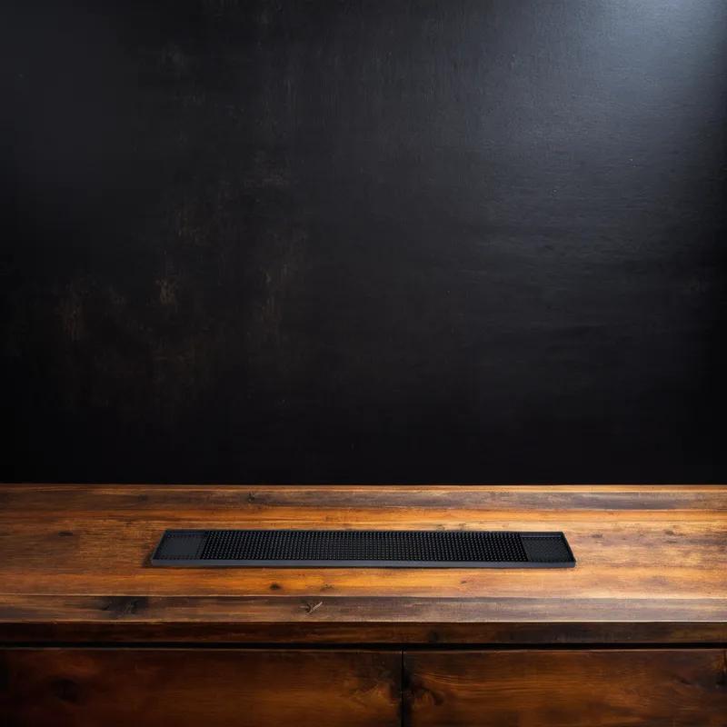 Bar Mat 27X3.25X0.625 IN Rubber Black 1/Each