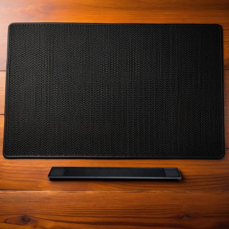 Bar Mat 27X3.25X0.625 IN Rubber Black 1/Each