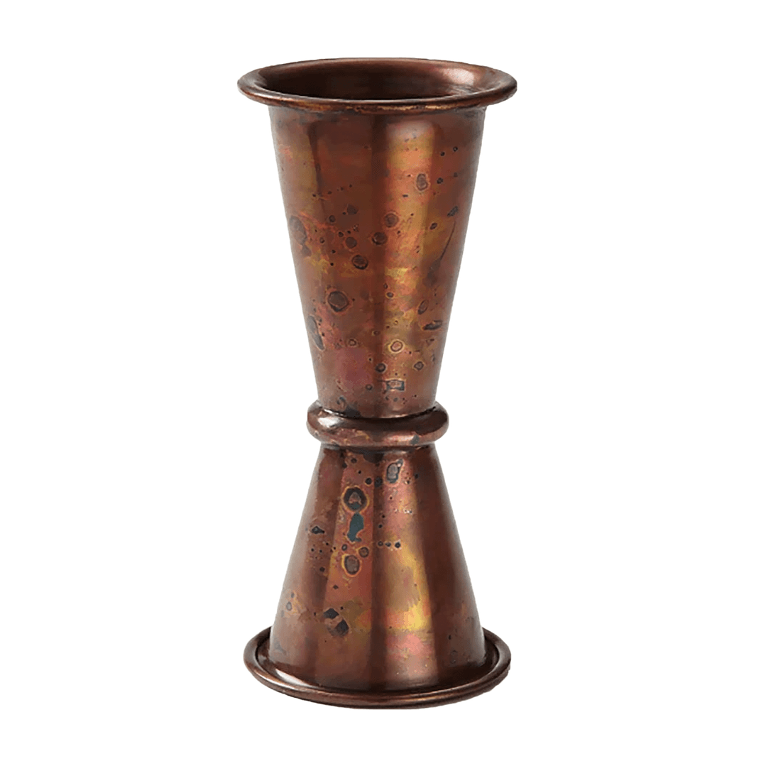 Jigger 2X4.25 IN 1-2 FLOZ Copper Antique Dual Sided Hand Wash 1/Each