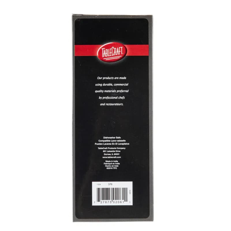 Bar Shaker 3.125X3.125X7.5 IN 16 FLOZ Stainless Steel (200 Series) 3-Piece Set Mirror Finish Dishwasher Safe 1/Each