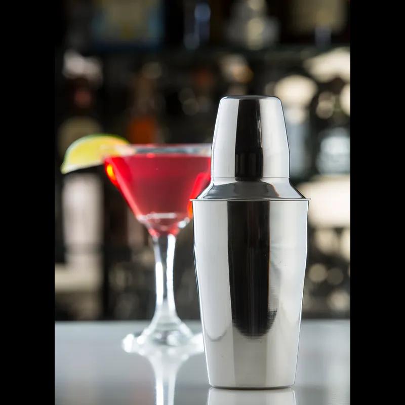 Bar Shaker 3.125X3.125X7.5 IN 16 FLOZ Stainless Steel (200 Series) 3-Piece Set Mirror Finish Dishwasher Safe 1/Each