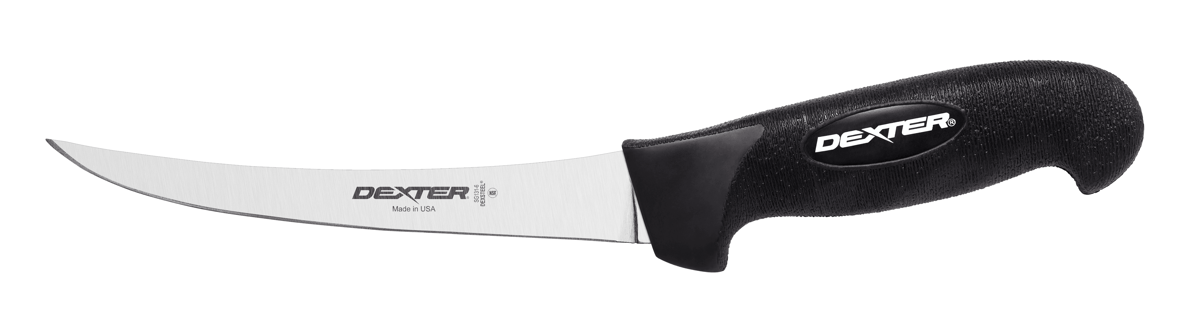SofGrip Boning Knife 6 IN Black Curved 1/Each