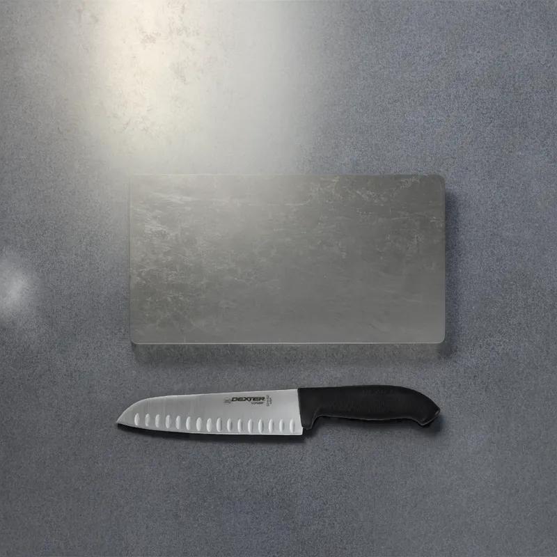 SofGrip Santoku Knife 9 IN Carbon Steel Black Duo-Edge 1/Each